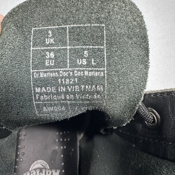Dr. Martens Boots Womens Size 5 Us Soft Toe 1460 Slip Resistant‎ Work Black - Picture 6 of 11